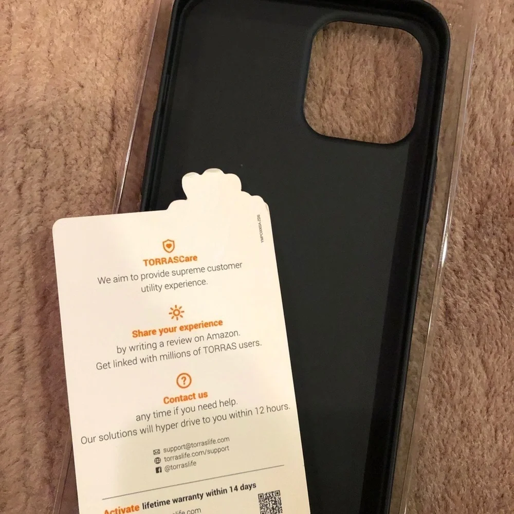 Torras iPhone 12 Pro Max Black Case